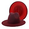 Polyester Cotton Vegan Material Two Tone 60 Colour Fedorahat Fedora Hat for Women Men Party Show Music Festival Dress