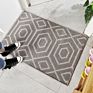 Polypropylene Dust-Proof Bath Rug Doormat Water Absorbent Geometric Pattern Floor Mats for Bathroom Kitchen