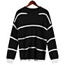 Popular Loose Sweater Causal Knitwear Striped Knitted Women Pullover