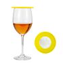 Premium Wine Glass Covers Set of 5 with 2 Bottle Stoppers-Outdoor Ventilated Wine Glass Covers for Bugs-Silicone & Stainless