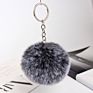 Product Bag Accessories 8Cm Cute Puff Key Ring Pom Pom Key Chains Fluffy Keychain