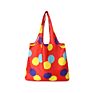 Product Large Capacity Portable Eco Friendly Peach Skin Canvas Foldable Reusable Shopping Tote Bag