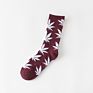 Professional Colorful Tube Sports Socks Bamboo Maple Leaf Socks Design Hemp Weed Leaf Socks