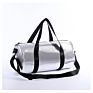 Promotional Waterproof Pu Leather Female Yoga Sports Bag Male Cylinder Shoulder Gym Travel Bag