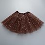 Puffy and Baby Sparkle Stars Tutu Children Glitter Stars Tutu Skirts for Girl Kid Sequined Star Veil Skirt