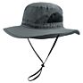 Pure Grey Khaki Blue Wide Brim Fishing Caps Upf50+ Army Green outside Sports Bonnie Bucket Sun Beach Hats for Kids Youth Adult