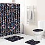Qiaoze Shower Curtain in Stock Shower Curtain with Bath Rug Sets 3D Shower Curtain