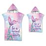Quick Dry Hooded Mermaid Customized Baby Microfiber Beach Towels for Girls and Boys