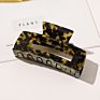 Rara 4" Ins Hair Accessories Women Open-Side Hair Clip Jumbo Rectangle Tortoise Acetate Hair Claw