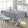 Red and White Rectangle Polyester Plaid Table Cloth Checkered Gingham Tablecloth for Picnic,Holiday,Dinner,Kitchen