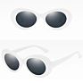 Retro Designer Sunglasses Famous Brands Outdoor Male Female Black White Uv400 Oval Sunglasses