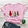 Retro Merry Christmas Trees T-Shirt Cute Women Holiday Gift Shirt