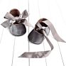 Riband Bow Lace up Soft Soled Baby Princess First Walking anti Slip Shoes for Girls
