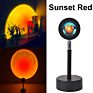 Romantic Nightlight 180 Degree Rotation Sun Projector Floor Light Sunset Projection Lamp for Party Living Room Bedroom Decor