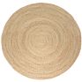 round Natural Water Hyacinth Fiber Braided Ins Style Straw Floor Mats Rug Carpet