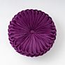 Round Pillow Seat Cushion Nordic Pumpkin Pillow Luxury Solid Color Velvet Pillow Living Room Wheel round Futon Cushion