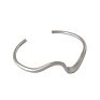 S925 Sterling Silver Bracelet Simple Niche Wave Pattern Female Bracelet Wild Silver Bracelet Bangle