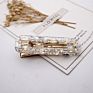 Sales Colors Acrylic Hair Clips with Small Moq Rectangular Hollowed-Out Acetate Hair Clips for Women