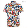 Salessummer Holiday Tropical Shirts Mens Hawaiian Shirts Casual Floral Print Short Sleeve Button down Shirt