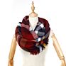 Sell Acrylic Woven Infinity for Basic Multi Color Plaids Loop Scarf