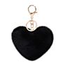 Sell Cheer Heart Key Chain Fluffy Keychain Pompom Tassel Pompom Ball Pom Pom Keychain