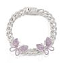 Shangjie Tobilleras Acero Full Rhinestone Cuban Chain Diamond Large Butterfly Chain Foot Jewelry Anklets