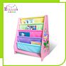 Shelf Children's Wooden Canvas Sling Bookshelf Magazine Rack and Storage