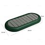 Shi Sheng Luxury Mircrofiber Leather Green Blue Oval Necklace Display Earrings Ring Dish Tray for Windows