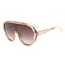 Shiny Classic Uv400 Man Women Big Frame Shades Sunglasses