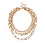 Shixin Simple Multi Layer Chain Design Silver Color Gold Color Long Chain Necklace for Women Jewelry Party Gifts Wedding