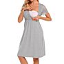 Short Lace Sleeves Maternity Outwear Lady Dress Woman plus Size Dress for Pregnant Woman Maternity Dress Lactation Outfit