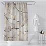 Shower Curtain Fabric 3D Digital Printed Green Shower Curtain