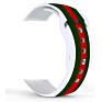 Silicone for Apple Watch Band, Sizes 38Mm and 42Mm with Red/Green Stripe Sport Watch Strap 40Mm and 44Mm