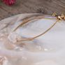 Single Stone Gold Chain Adjustable Crystal Bracelets Natural Nugget Quartz Crystal Simple Bracelet