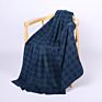 Size Luxury Printed Two Sides Plaid Plain Polyester Fleece Throw Blanket