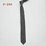 Skinny 6Cm Adult Neck Tie Black Navy Narrow Classic Neck Ties Plaid Cotton Ties