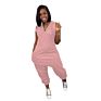 Sleeveless Casual Mono Mujer Solid Color Ankle Banded Suspender Women Jumpsuits Women Bodysuit Jumpsuit