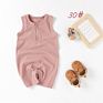 Sleeveless Short Romper Organic Cotton Onesie Baby Clothes