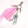 Small Handmade Feather Dream Catcher Keyring Keychain Decor Car Bag Hanging Decoration Pendant Dreamcatcher Gift