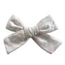 Soft Cotton Linen Fabric Bow Hair Clips Schoolgirl Sailor Bow Clips Baby Girls Hair Accessories