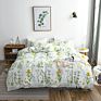 Soft Vintage Flowers Printed Floral Bedding Duvet Cover Set