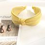 Solid Color Fabric Headband Hairbands Korean Wide Middle Knot Headband