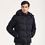 Solid Color Hooded Mens Puffer Jacket Men Slim and Thick Cotton Jacket