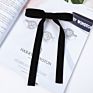 Solid Color Velvet Ribbon Hairpin Korean Women Hair Accessories Bowknot Hair Clip Long Ribbon Bow Hair Clip