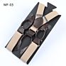 Solid White Mens Formal Wear Buttons Suspender Braces
