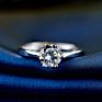 South Korea Simple Diamond Women's Ring 925 Sterling Silver Adjustable Rings Jewelry