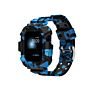 Sport Tpu Jelly Watch Band Shockproof Waterproof Watch Strap with Cover for Apple Watch Band Army