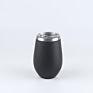 Spray Painted 12Oz Insulated Stainless Steel Stemless Mug Sparkling Double Wall Wine Tumbler Egg Shaped Mug