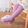 Spring and Autumn Children's Pantyhose White Cotton Baby Bottoming Socks with Feet Knitting Girls' Leggings