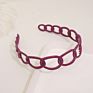 Plastic Circles Wide Chain Headbands